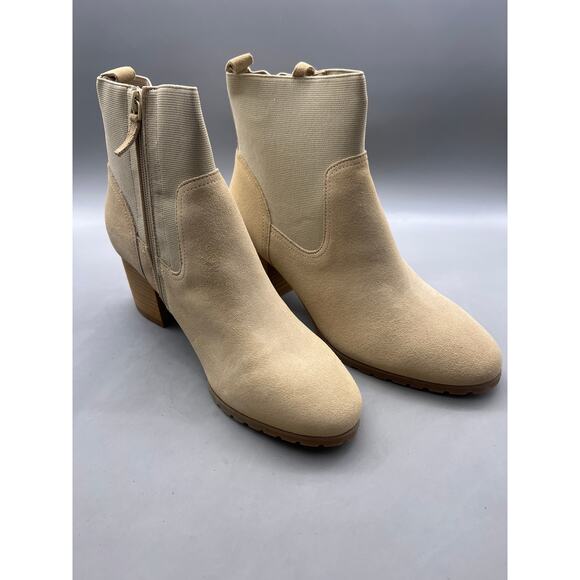 Violet & Red Loaded Knit Cuff Bootie – Tan – 10 – NWOB - Picture 2 of 8